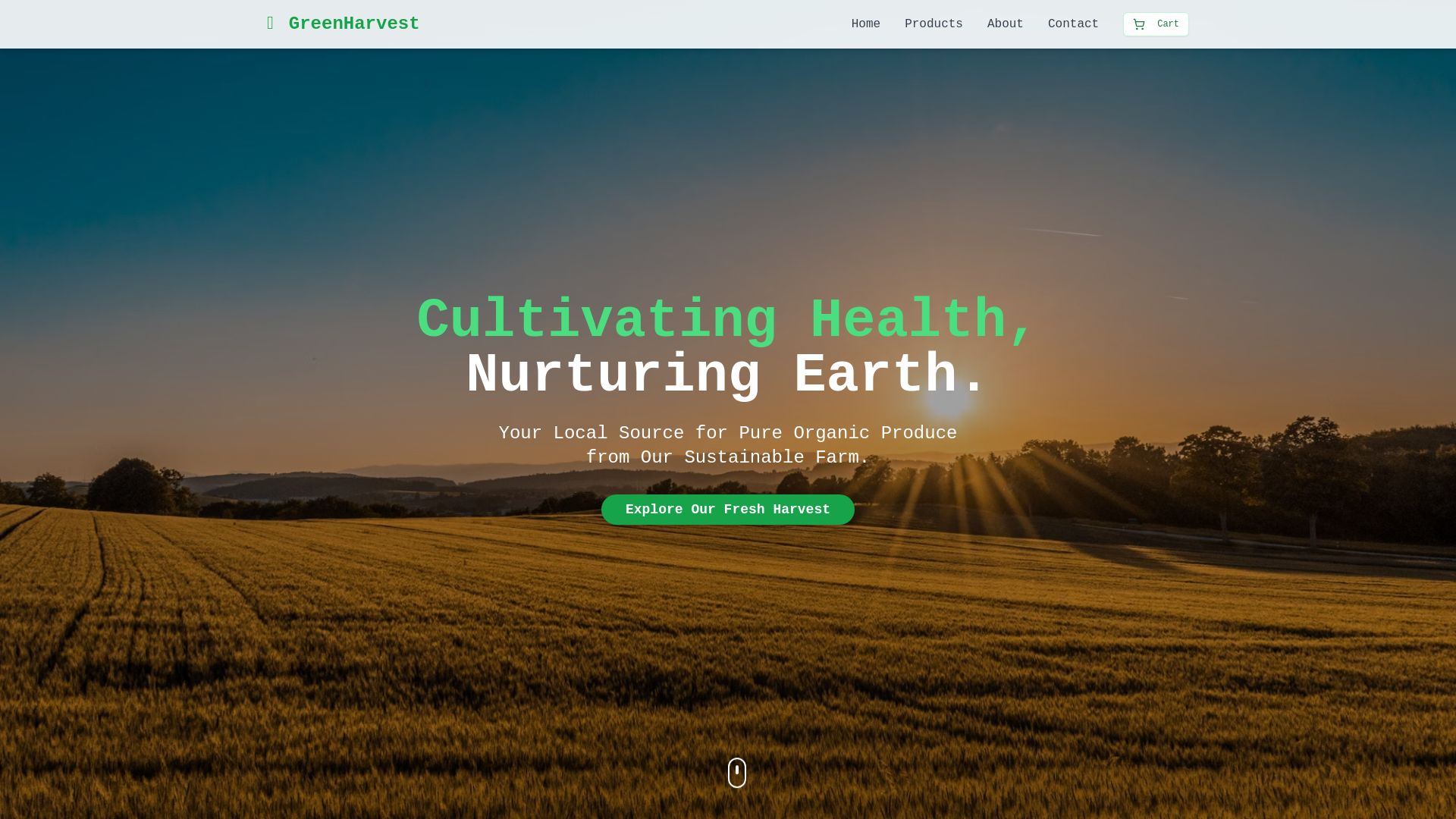 Website Template: Green Roots Farm