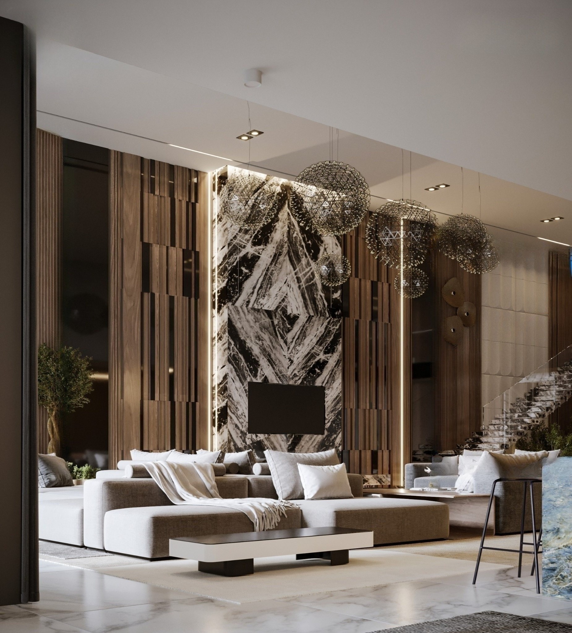 Wellness-focused luxury home interior with natural light and air quality systems - VLH
