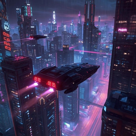 Neon Cyberpunk City