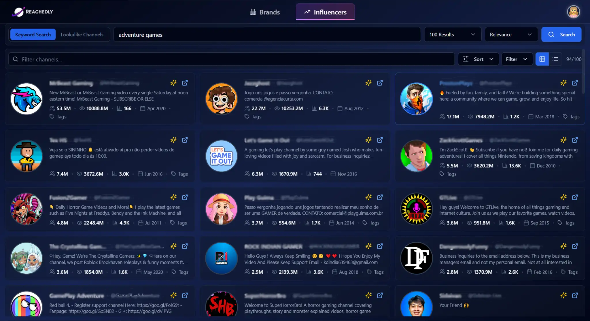 Creator Discovery screenshot