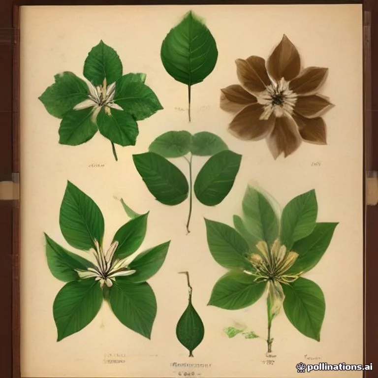 Classical botanical illustration of 麻风树 / 膏桐 / 黄肿树 / 水膏药 — Jatropha curcas L.