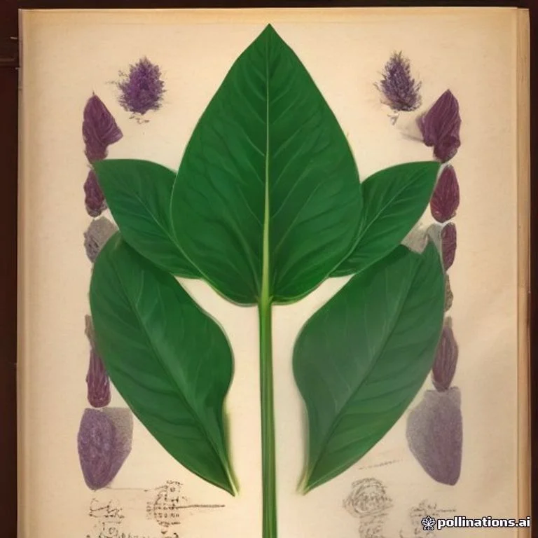 Classical botanical illustration of 犁头尖 / 芋头草 / 慈姑同属 / 犁头七 / 狗舌草 / 半夏同科 — Typhonium blumei Nicolson & Sivad. (syn. Typhonium divaricatum)