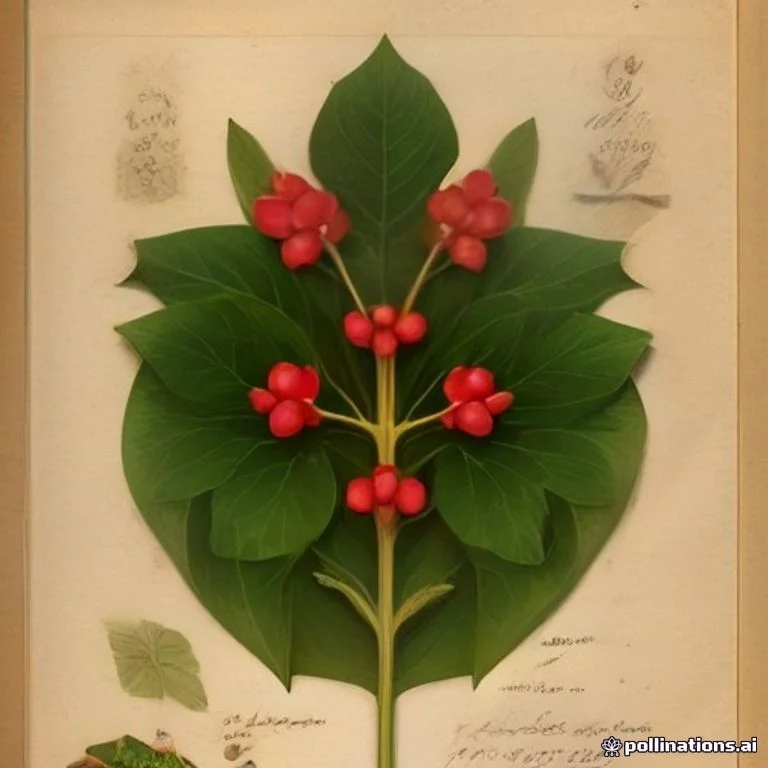 Classical botanical illustration of 毛柄紫金牛 / 雪下红 / 虎舌红 / 毛紫金牛 / 红背紫金牛 — Ardisia villosa Roxb. (syn. Ardisia vestita, Bladhia villosa)