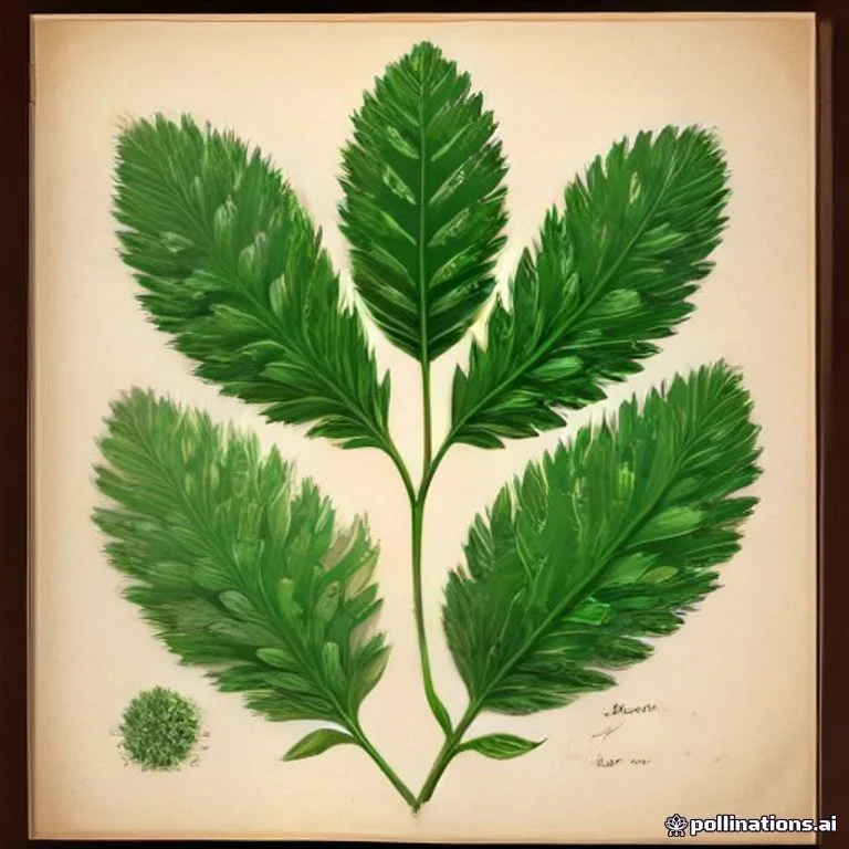 Classical botanical illustration of 石上柏 / 深绿卷柏 / 地柏枝 / 龙鳞草 / 金鸡尾 / 大叶石柏 — Selaginella doederleinii Hieron.