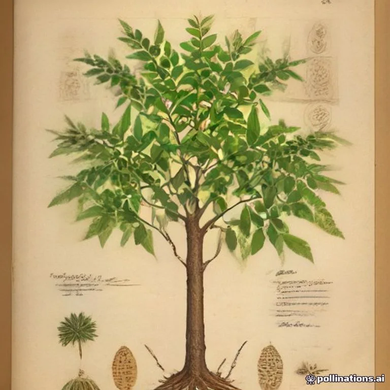 Classical botanical illustration of 榄仁树 / 假枇杷 / 琵琶树 / 广东橄榄 / 海仁树 / 倒卵叶榄仁 — Terminalia catappa L. (syn. Phytolacca javanica)