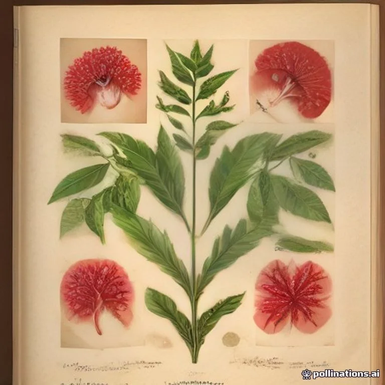Classical botanical illustration of 了哥王 / 地桠麻 / 九信菜 / 贼仔裤带 / 鸡子麻 / 铁包金同称 — Wikstroemia indica (L.) C.A.Mey.