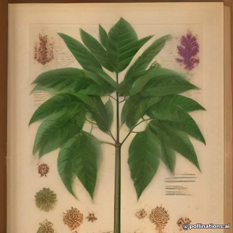 Classical botanical illustration of 三敛 / 黄瓜树 / 酸杨桃 — Averrhoa bilimbi L.