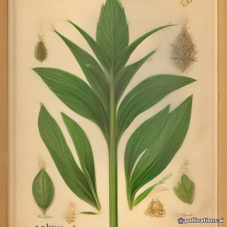 Classical botanical illustration of 大车前草 / 车前草 / 车轮菜 / 虾蟆衣 / 蛤蟆草 — Plantago major L.