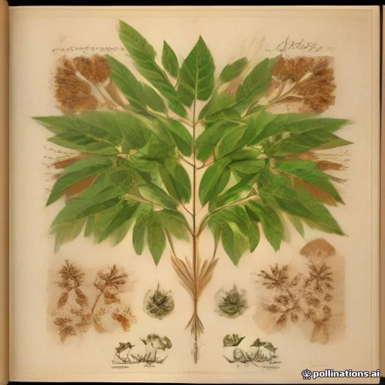 Classical botanical illustration of 锡兰肉桂 / 真肉桂 / 斯里兰卡肉桂 / 锡兰桂 / 细皮肉桂 — Cinnamomum verum J.Presl (syn. Cinnamomum zeylanicum, Laurus cinnamomum)