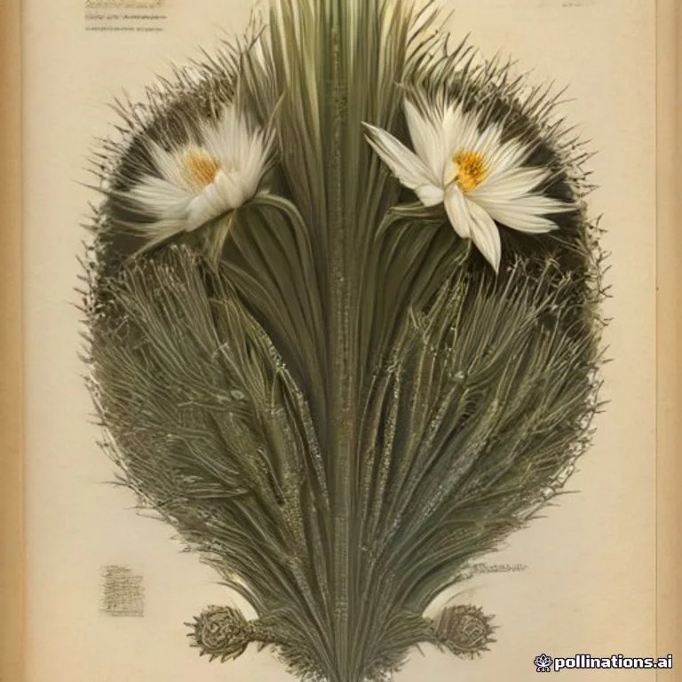 Classical botanical illustration of 大花蛇鞭柱 / 夜皇后仙人掌 / 仙人掌洋地黄 / 大花夜影 / 昙花同属类 — Cereus grandiflorus (L.) Mill. (syn. Selenicereus grandiflorus, Cactus grandiflorus)