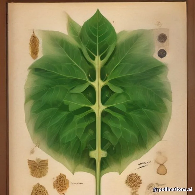 Classical botanical illustration of 桂叶山牵牛 / 蓝月藤 / 泰国神藤 / 清毒藤 / 桂叶老鸦嘴 — Thunbergia laurifolia Lindl.