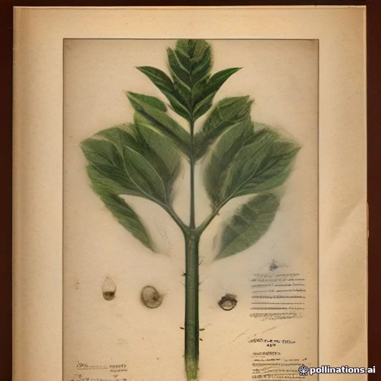 Classical botanical illustration of 胖大海 / 通大海 / 大海子 / 膨大海 / 杀那子 / 安南子 — Scaphium affine (Mast.) Pierre (syn. Sterculia lychnophora, Scaphium scaphigerum)