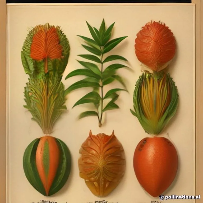 Classical botanical illustration of 油棕 / 棕榈油 / 红棕榈油 / 棕榈果 — Elaeis guineensis Jacq.