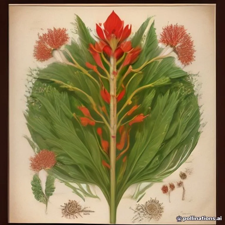 Classical botanical illustration of 苏门答腊姜黄 / 南洋野姜黄 / 赤姜 / 红皮姜黄 — Curcuma sumatrana Miq. (syn. Curcuma purpurascens var. sumatrana)