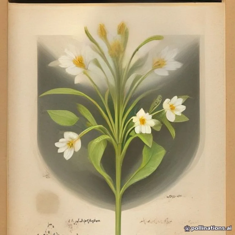 Classical botanical illustration of 碗花草 / 翼柄山牵牛 / 白碗花 / 假牵牛 — Thunbergia fragrans Roxb. (syn. Thunbergia volubilis)