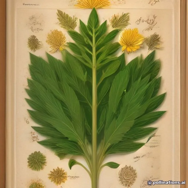 Classical botanical illustration of 见霜黄 / 见丰草 / 假大风艾 / 毛风草 — Blumea lacera (Burm. f.) DC.