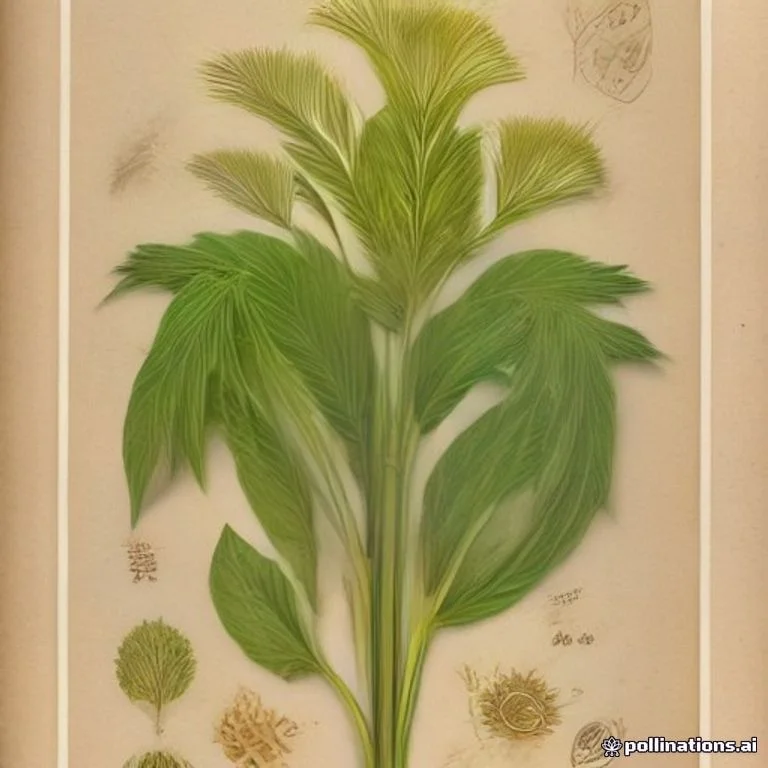 Classical botanical illustration of 小茴香 / 茴香 / 蘹香 — Foeniculum vulgare Mill.