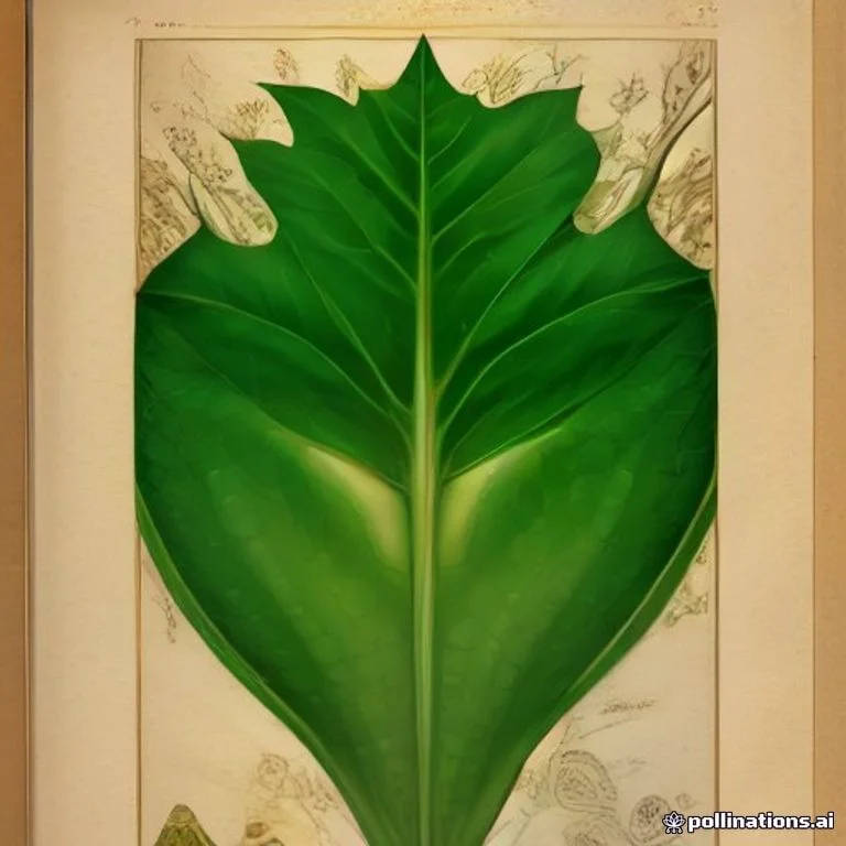 Classical botanical illustration of 番木瓜叶 / 木瓜叶 / 万寿果叶 — Carica papaya L.