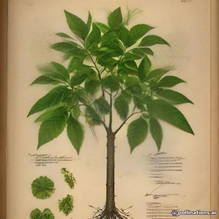Classical botanical illustration of 破布叶 / 布渣叶 / 山麻叶 / 瓜儿木 / 蓑衣叶 — Microcos paniculata L. (syn. Grewia microcos)