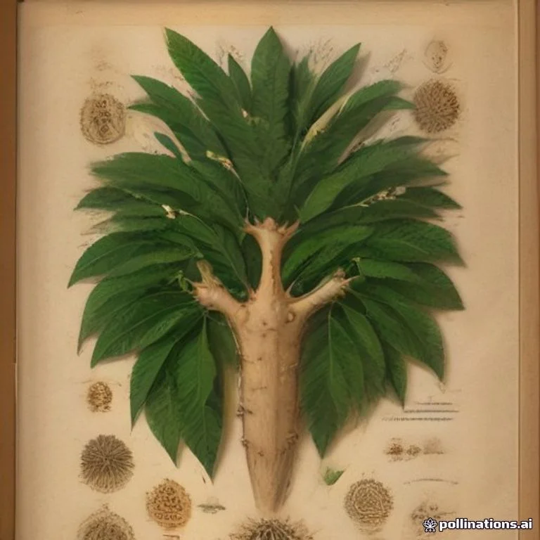 Classical botanical illustration of 刺果番荔枝 / 红毛榴莲 / 刺番荔枝 — Annona muricata L.