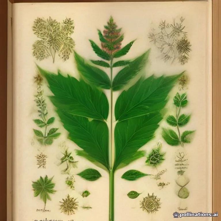 Classical botanical illustration of 细叶萼距花 / 满天星 / 细叶雪茄花 / 假石榴 / 细叶紫草 — Cuphea hyssopifolia Kunth
