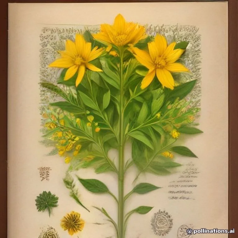 Classical botanical illustration of 黄花稔 / 拔毒草 / 粘油子 / 扫把草 / 蛇总管 / 狗咬烂 — Sida acuta Burm.f. (syn. Sida carpinifolia)