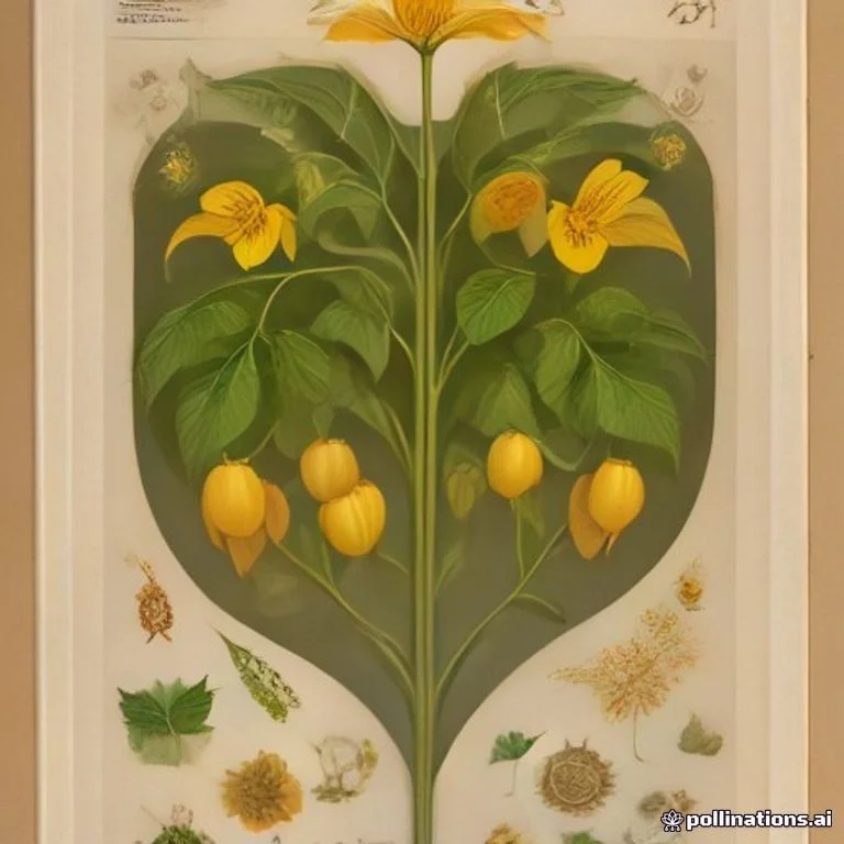 Classical botanical illustration of 苦蘵 / 灯笼草 / 炮仔草 — Physalis angulata L. (and Physalis minima L.)
