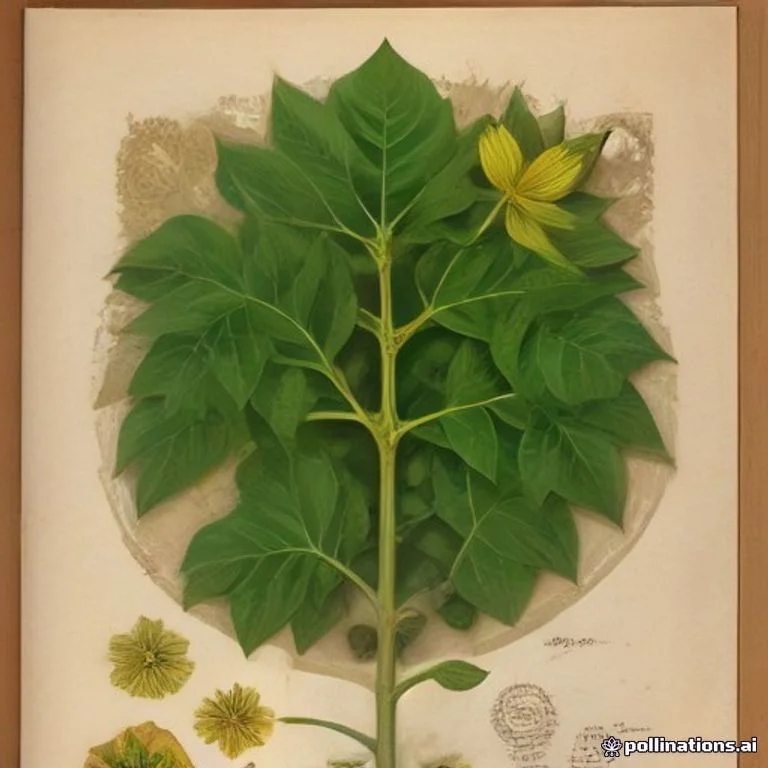 Classical botanical illustration of 攀援艾纳香 / 见风消 / 大叶艾 / 驳骨蛇 — Blumea riparia (Blume) DC. (syn. Conyza riparia)