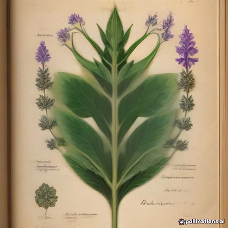 Classical botanical illustration of 红龙草 / 紫叶半柱花 / 赤焰草 / 脆叶半柱花 — Hemigraphis alternata (Burm.f.) T.Anderson (syn. Hemigraphis colorata)