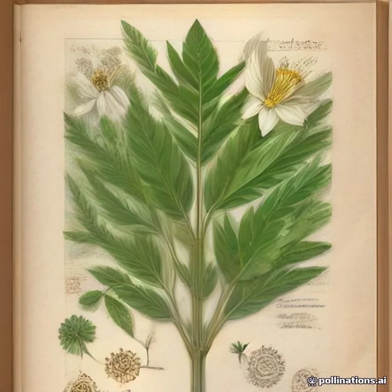 Classical botanical illustration of 野甘草 / 冰糖草 / 甜珠草 / 土甘草 / 假甘草 / 蜜草 — Scoparia dulcis L. (syn. Capraria dulcis)