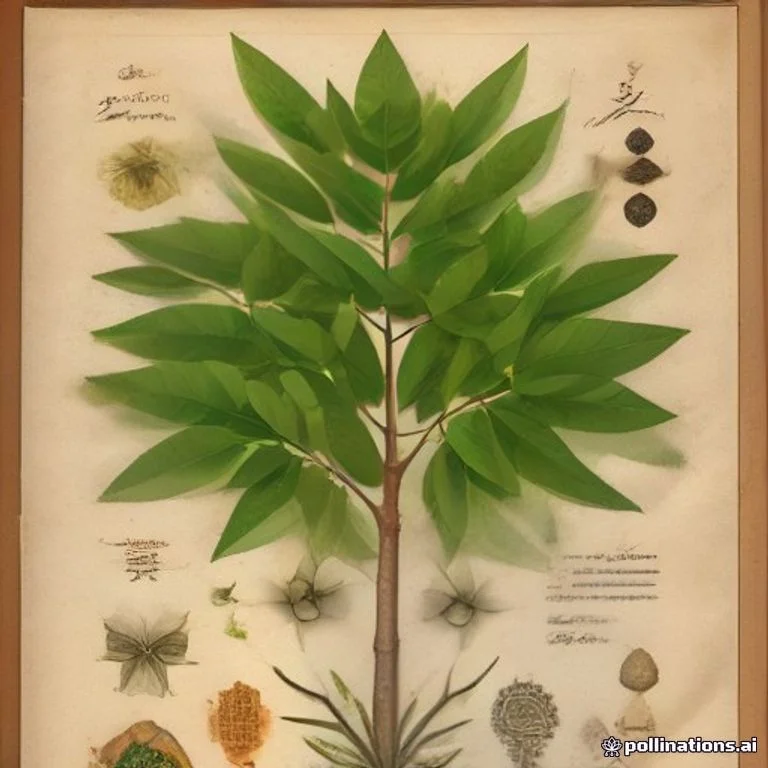 Classical botanical illustration of 白骨壤 / 白海榄 / 白茄苳 / 烟柴树 / 海榄同属 — Avicennia alba Blume (syn. Avicennia marina var. alba)