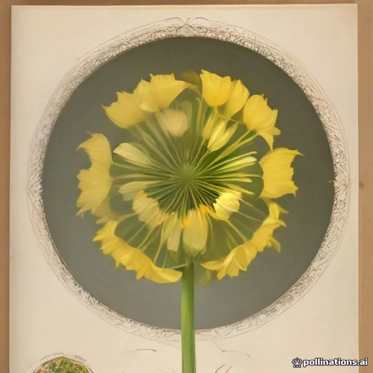 Classical botanical illustration of 蒲公英 / 婆婆丁 / 黄花地丁 — Taraxacum mongolicum Hand.-Mazz.