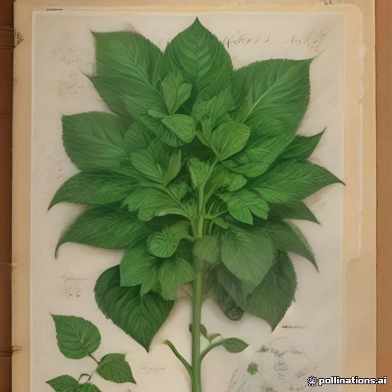 Classical botanical illustration of 五彩苏 / 锦紫苏 / 彩叶草 / 洋紫苏 — Plectranthus scutellarioides (L.) R.Br. (syn. Coleus blumei Benth.)