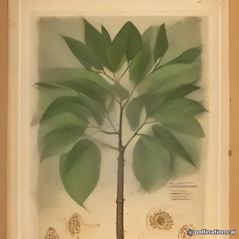 Classical botanical illustration of 水黄皮 / 水流豆 / 臭油木 / 苦黄皮 / 九里香同属 — Pongamia pinnata (L.) Pierre (syn. Millettia pinnata, Derris indica)