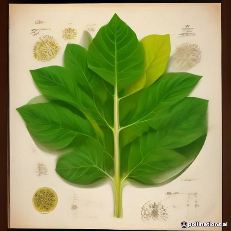 Classical botanical illustration of 白避霜花 / 白树仔 / 白金鸟巢树 / 避霜木 / 浅黄避霜花 — Pisonia alba Span. (syn. Pisonia grandis cv. 'Alba')