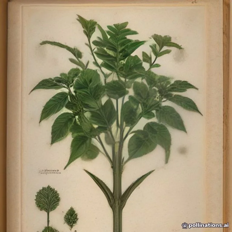 Classical botanical illustration of 飞扬草 / 大飞扬草 / 乳汁草 — Euphorbia hirta L. (syn. Chamaesyce hirta)
