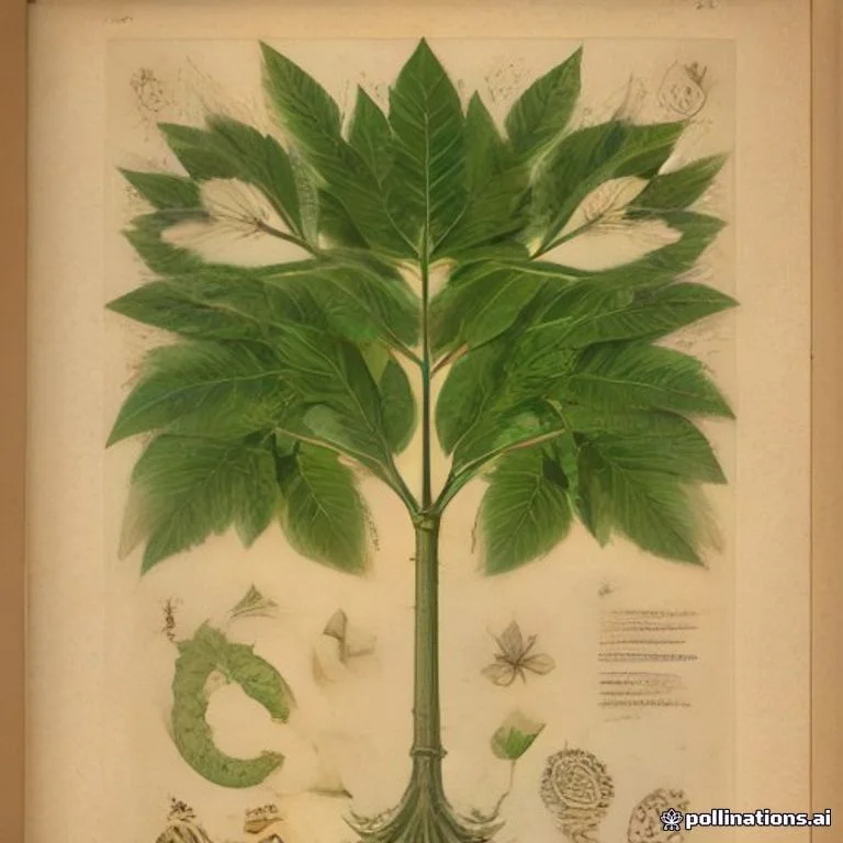 Classical botanical illustration of 大叶厚壳桂 / 格里菲斯厚壳桂 / 佛州厚壳桂 — Cryptocarya griffithiana Wight (syn. Cryptocarya floribunda, Cryptocarya venosa)