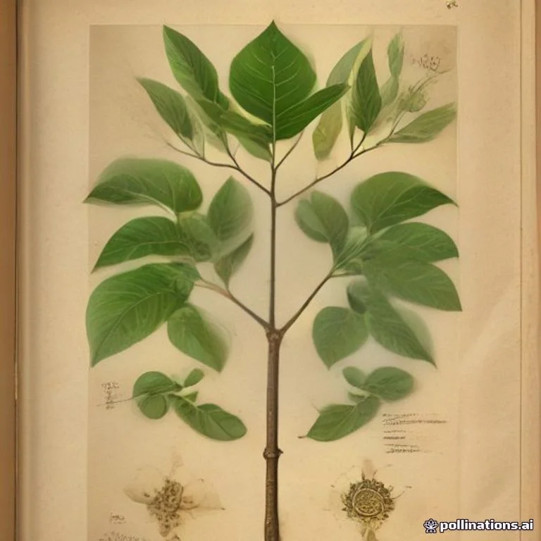 Classical botanical illustration of 对叶榕 / 糙叶榕 / 异叶榕 / 猪母乳 — Ficus hispida L.f. (syn. Ficus daemonum)