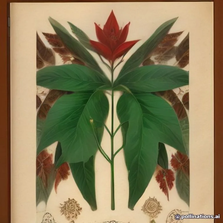 Classical botanical illustration of 长管赪桐 / 烟管花 / 管花大青 / 鬼灯笼同属 / 狭叶大青 — Clerodendrum indicum (L.) Kuntze (syn. Clerodendrum siphonanthus, Siphonanthus indica)