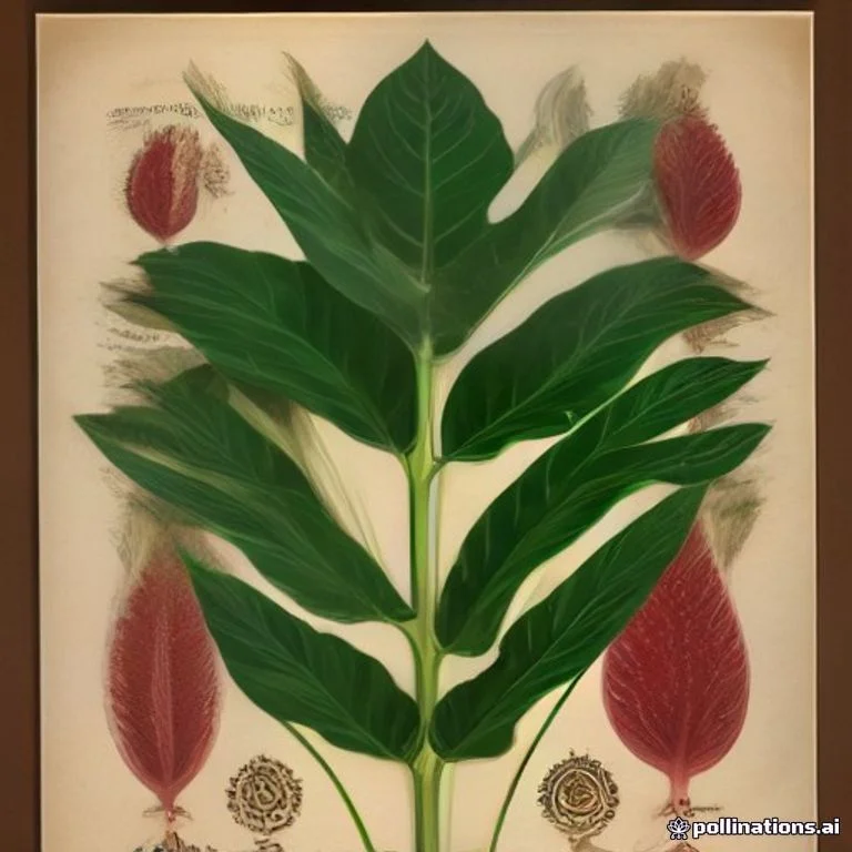 Classical botanical illustration of 魔芋 / 蒟蒻 / 磨芋 / 蛇六谷 / 鬼芋 / 蛇头草 / 花杆莲 — Amorphophallus konjac K.Koch (syn. Amorphophallus rivieri)