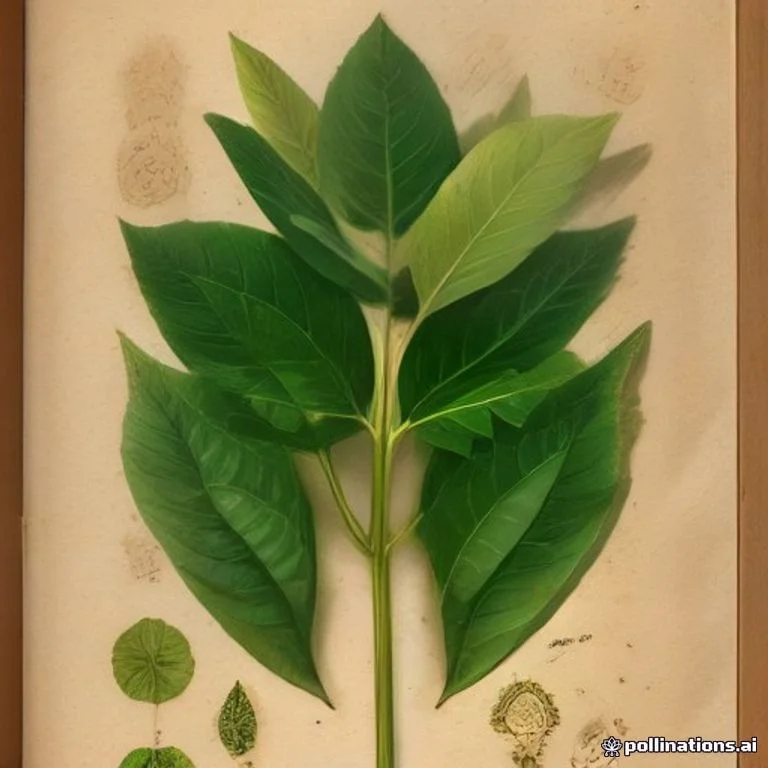 Classical botanical illustration of 守宫木 / 甜菜 / 树仔菜 / 龙须菜 — Sauropus androgynus (L.) Merr.