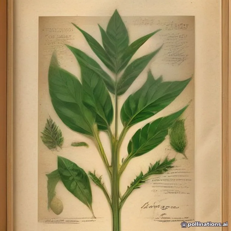 Classical botanical illustration of 头花香苦草 / 假芝麻 / 团花香苦草 / 圆头山香 — Hyptis capitata Jacq. (syn. Mesosphaerum capitatum)