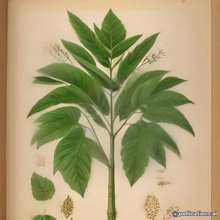Classical botanical illustration of 石栗 / 烛果树 / 蜡烛树 / 油桃木 / 铁油树 / 桐油树同科 — Aleurites moluccanus (L.) Willd. (syn. Aleurites moluccana, Croton moluccanus)