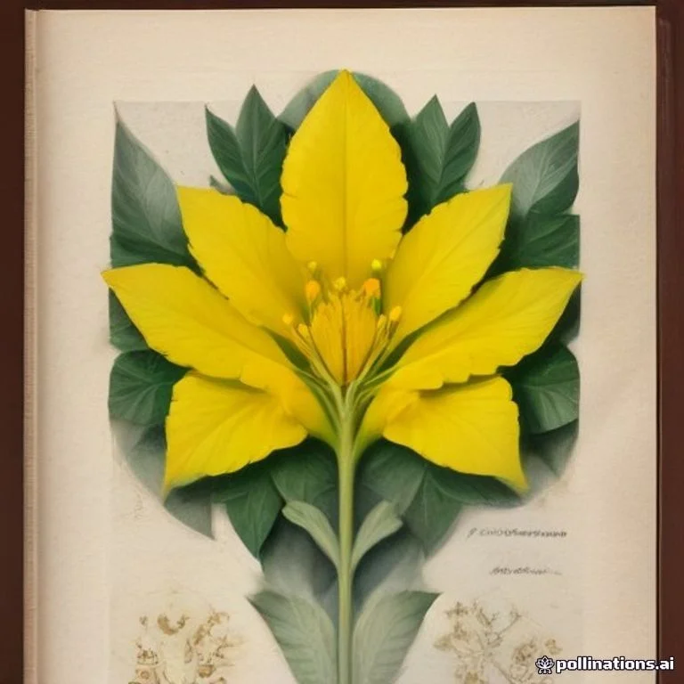 Classical botanical illustration of 白背黄花稔 / 菱叶黄花稔 / 黄花地桃花 / 拔毒散 / 广黄花稔 — Sida rhombifolia L. (syn. Sida alnifolia)
