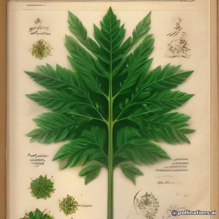 Classical botanical illustration of 黄花蒿 / 青蒿 / 青蒿素原植物 / 臭蒿 / 草蒿 / 苦蒿 — Artemisia annua L. (syn. Artemisia chamomilla)