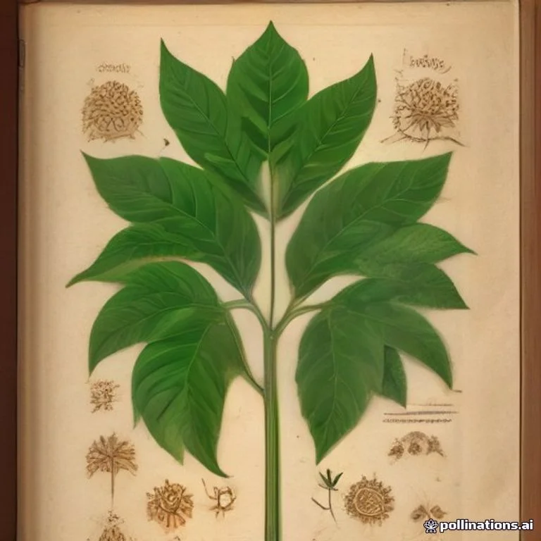 Classical botanical illustration of 鸡骨香 / 广鸡骨香 / 矮脚巴豆 / 鸡脚香 / 根香 / 浅黄巴豆 — Croton crassifolius Geiseler (syn. Croton tomentosus, Croton chinensis)