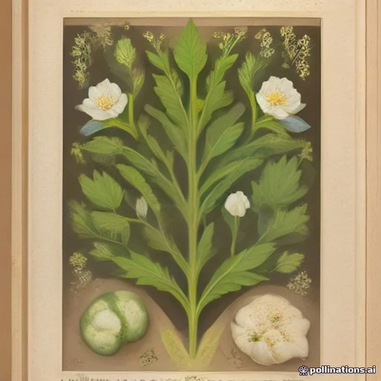 Classical botanical illustration of 粟米草 / 铺地锦 / 五叶粟米草 / 地锦草 — Mollugo pentaphylla L. (syn. Mollugo stricta L.)