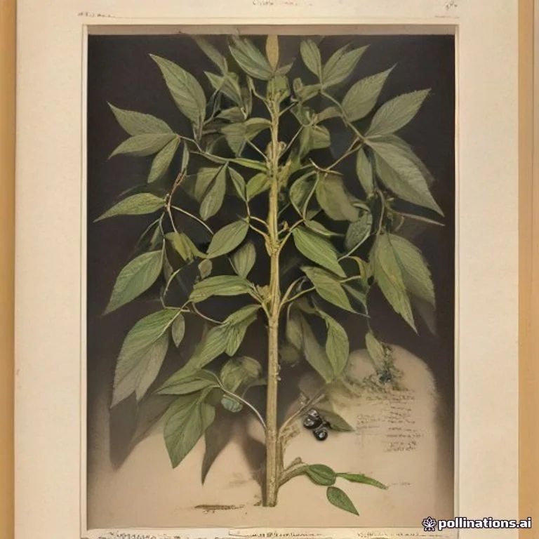 Classical botanical illustration of 假栀子 / 山栀茶 / 密花茜树 / 鸡爪木 — Aidia racemosa (Cav.) Tirveng. (syn. Randia racemosa)