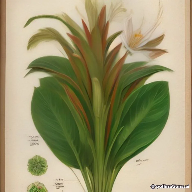 Classical botanical illustration of 大高良姜 / 红豆蔻 — Alpinia galanga (L.) Willd.