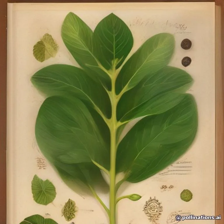 Classical botanical illustration of 竹芋 / 葛郁金 / 结拉拔 / 蕉芋 / 姜芋 — Maranta arundinacea L.